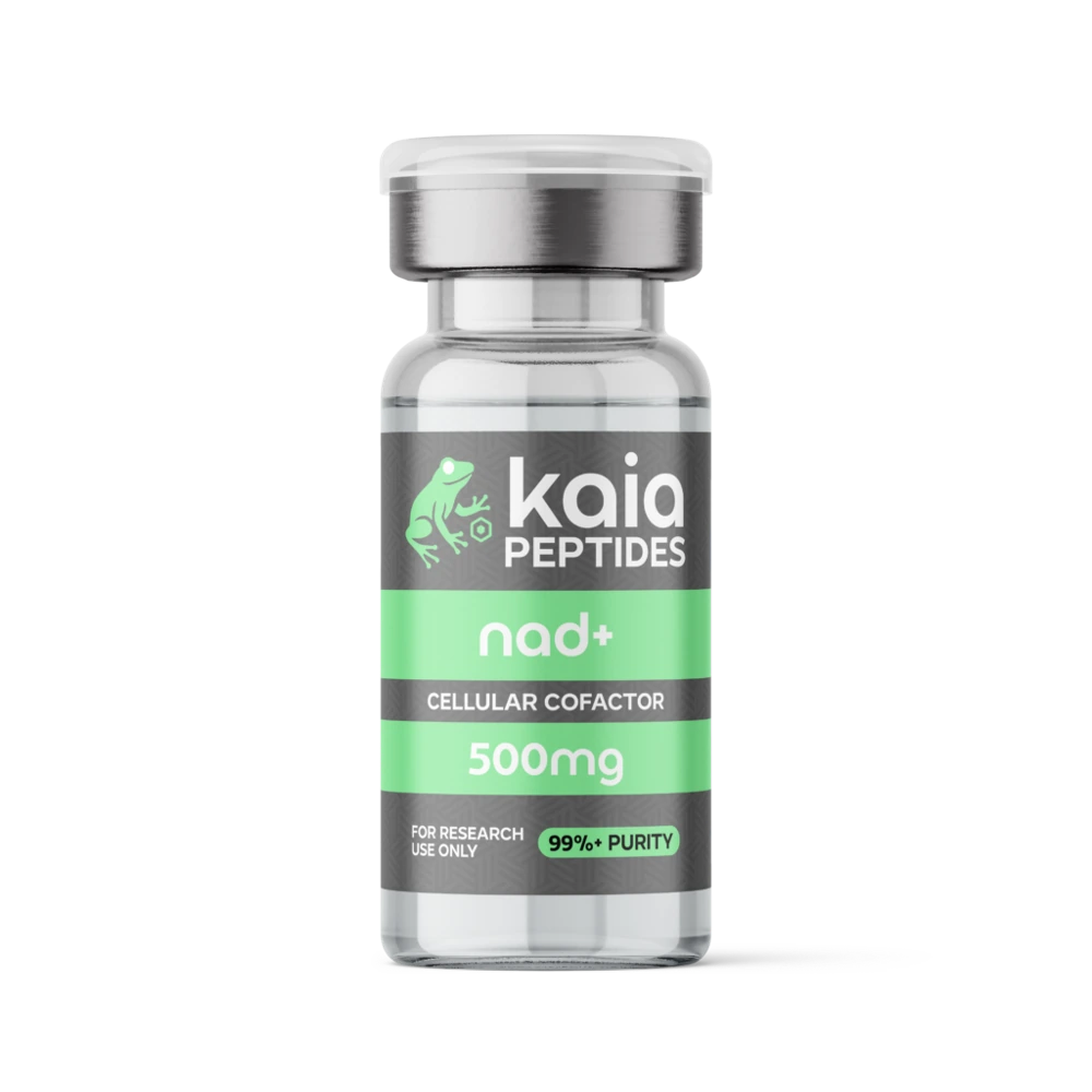 NAD+ vial with existing Kaia label
